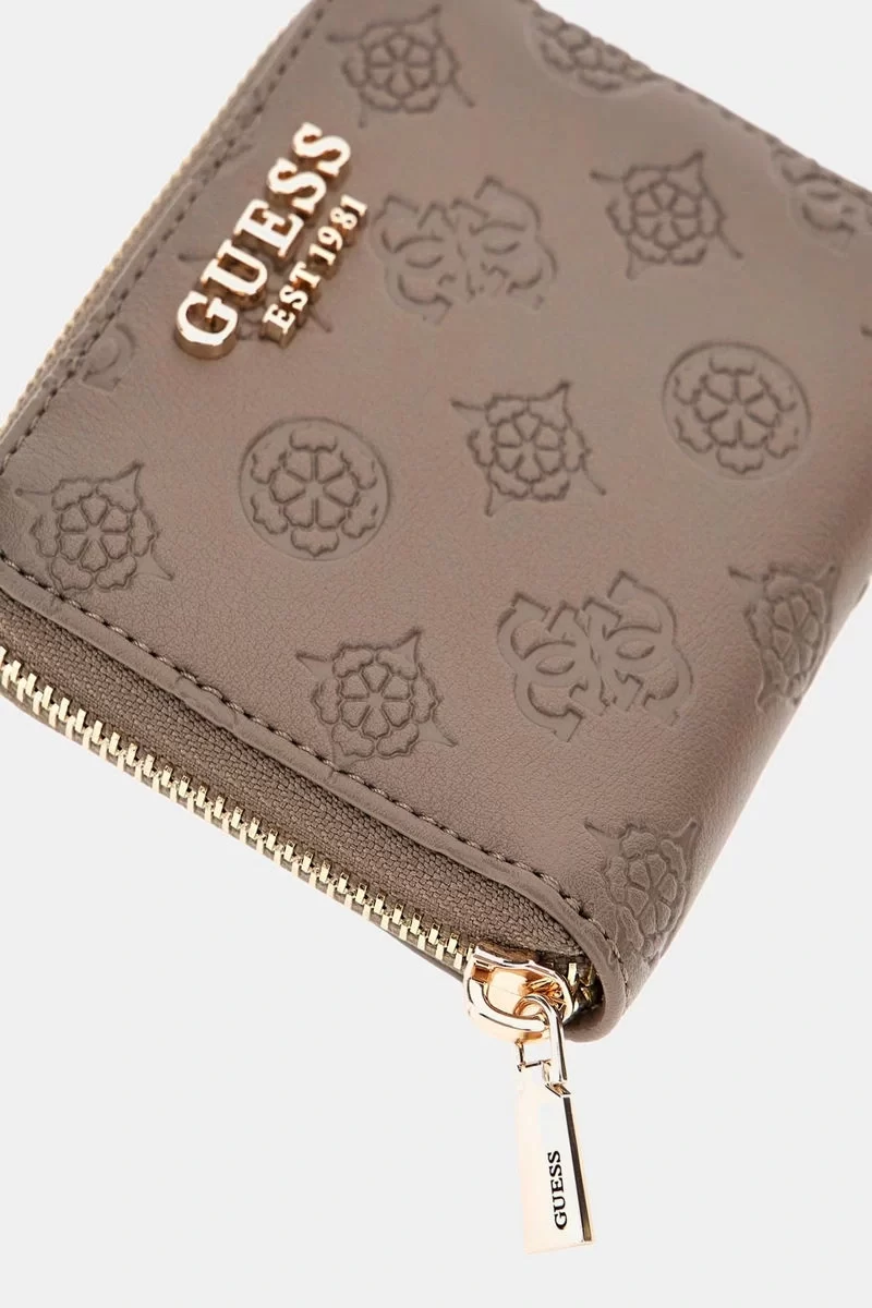 Guess Gerty Slg Small Zıp Around Kadın Kahverengi Cüzdan SWPD9529137-DRT