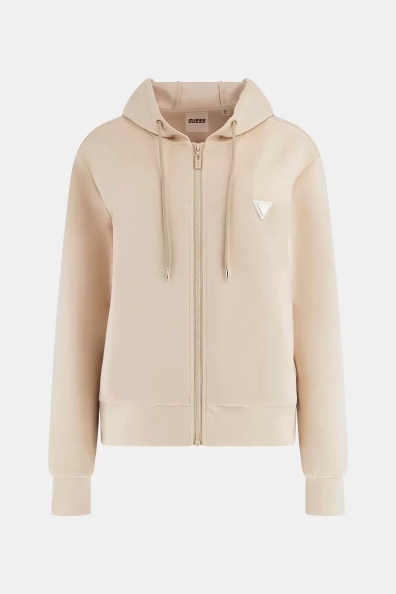 Guess Olympe Full Zıp Hoodıe Sweatsh Kadın Kahverengi Eşofman Üstü V4YQ06KCAY2-G1L9