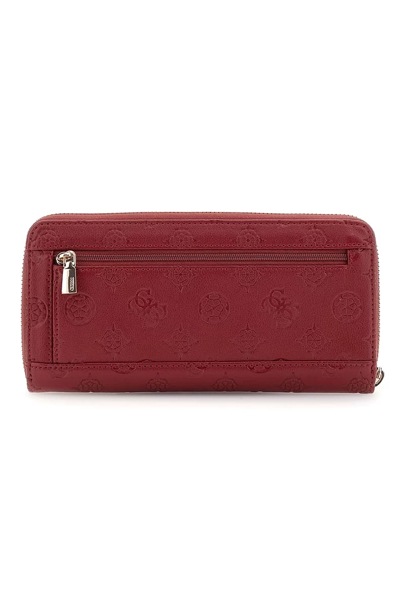 Guess Gerty Slg Large Zıp Around Kadın Kırmızı Cüzdan SWPD9529146-CLA