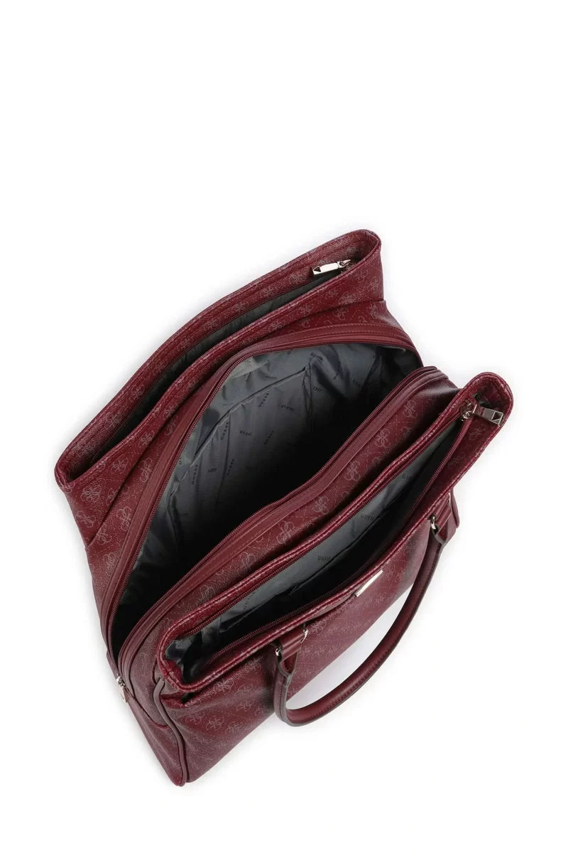 Guess Jesco Shopper Tote Kadın Bordo El Çantası TWQ83899190-CLA