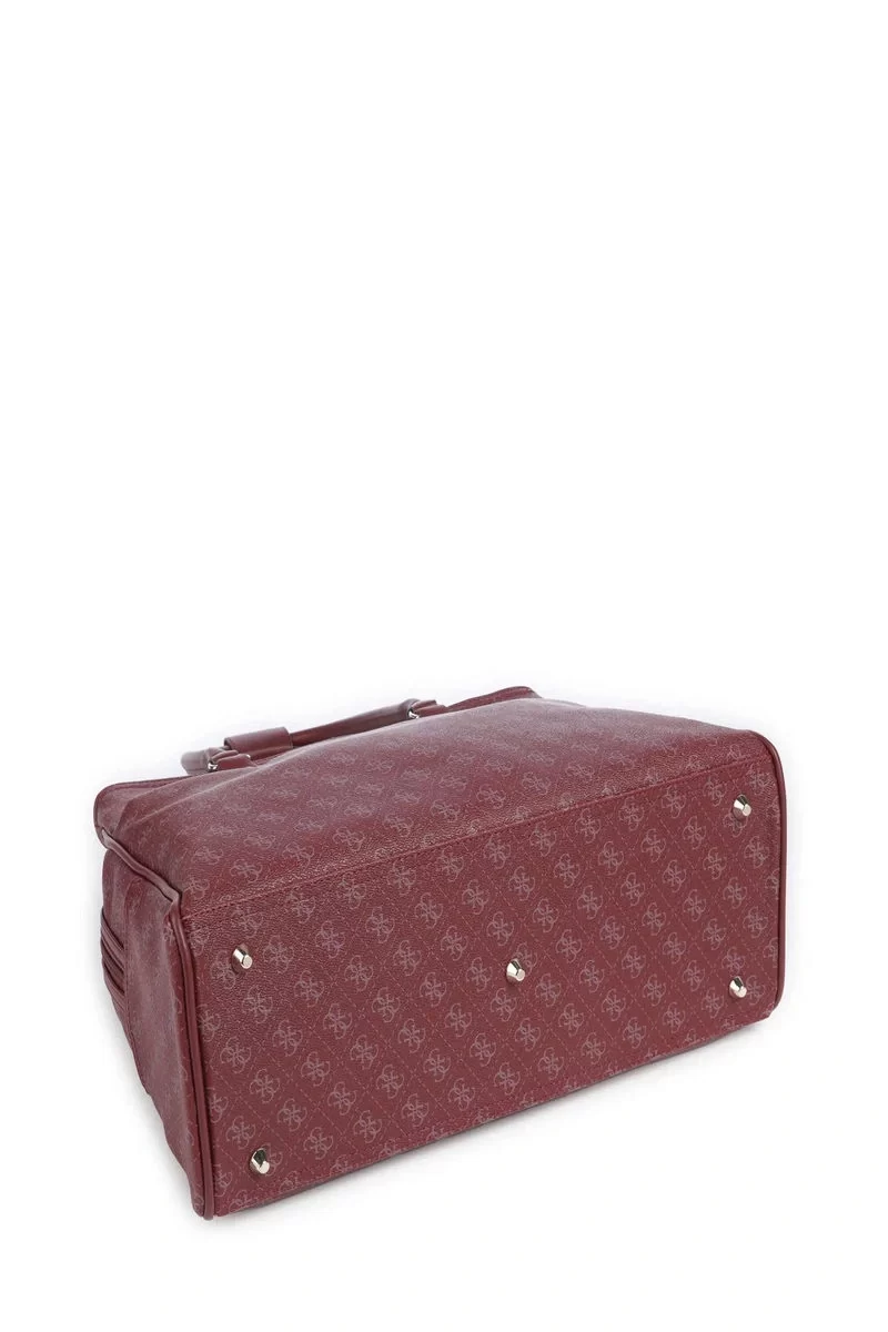 Guess Jesco Shopper Tote Kadın Bordo El Çantası TWQ83899190-CLA