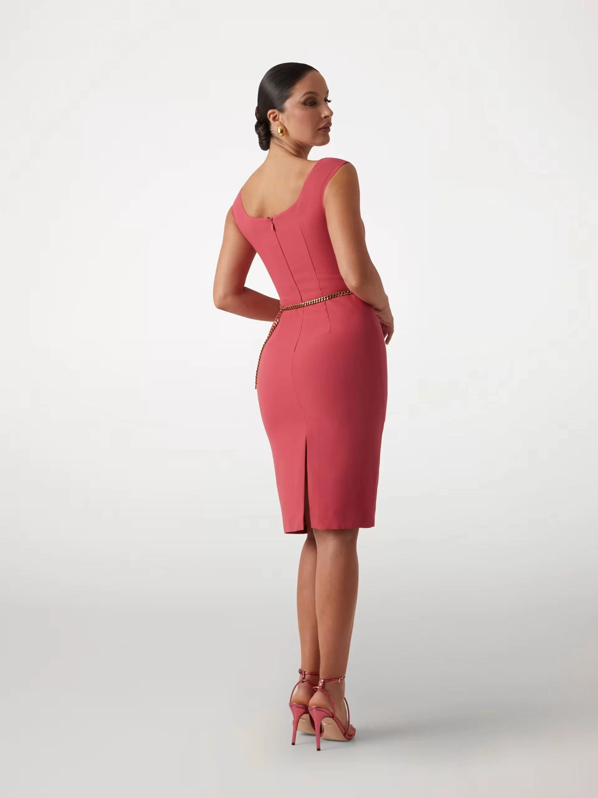 Guess Vıttorıa Bodycon Dress Kadın Pembe Elbise 5GGK127300A-G66O