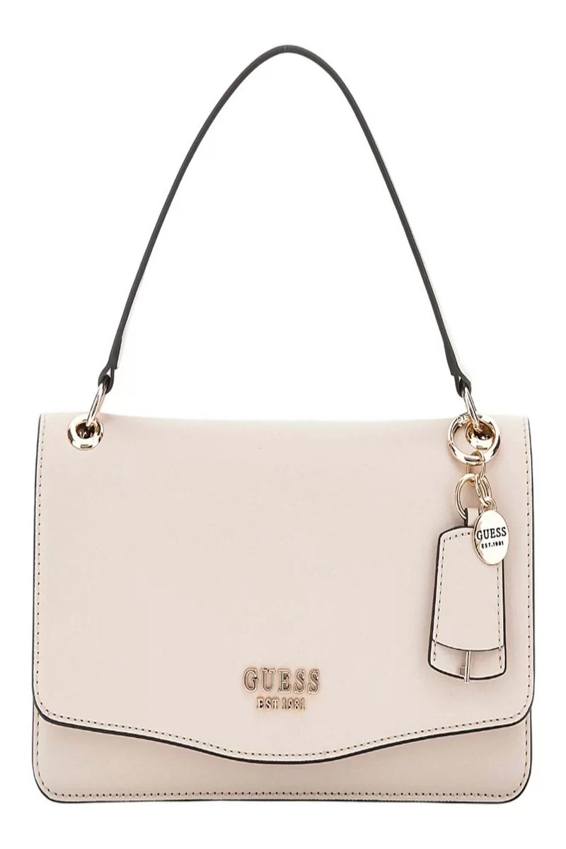 Guess Eco Evaıne Top Handle Flap Kadın Krem El Çantası HWEVG953520-STO