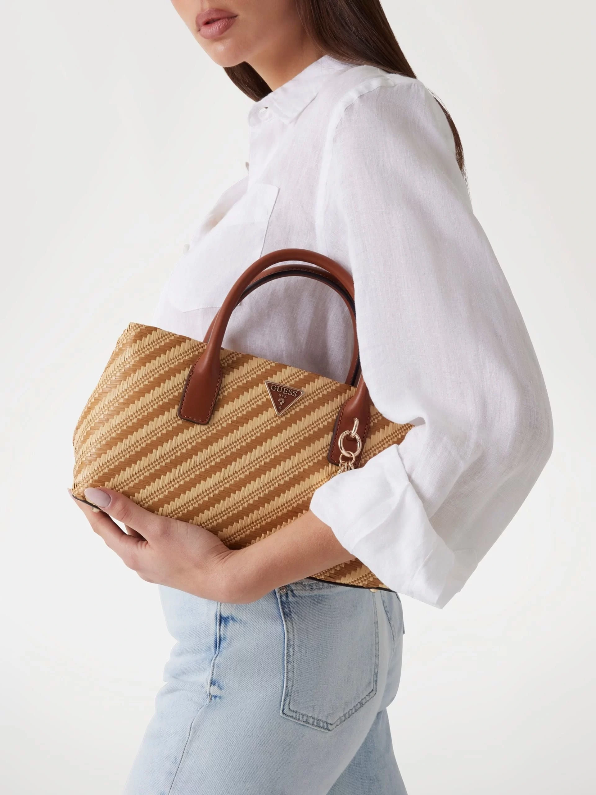 Guess Kadın  Simona Küçük Satchel Çanta