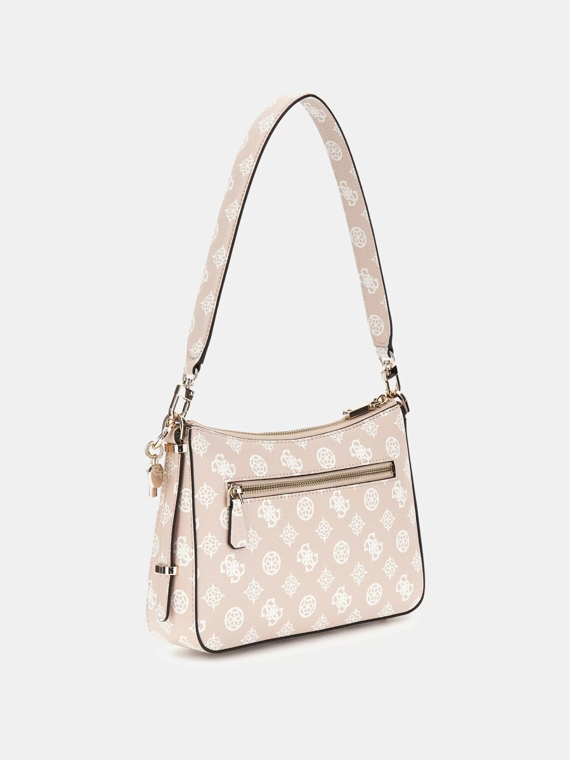 Guess Eco Erıca Top Zıp Shoulder Bag Kadın Bej Omuz Çantası HWEPG951018-SDL