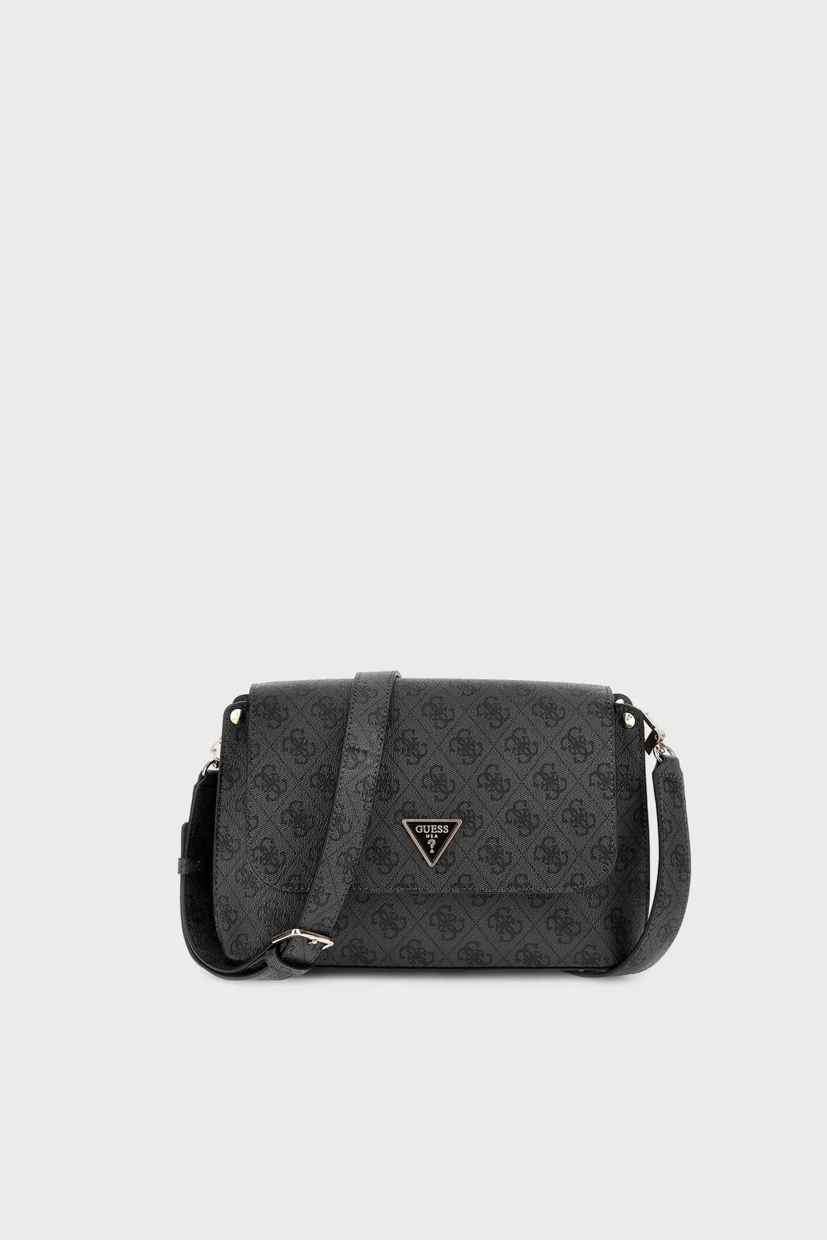 Guess Kadın Antrasit Meridian Flap Crossbody Çanta