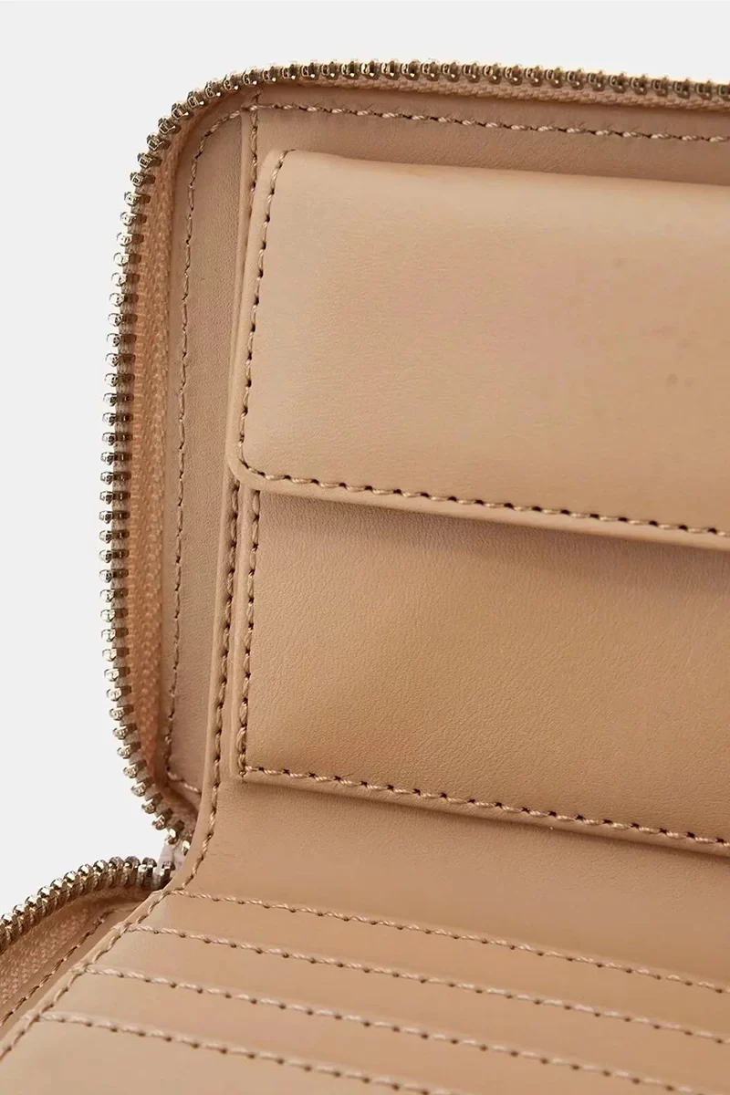 Guess Laurel Slg Small Zıp Around Kadın Bej Cüzdan SWPG8500137-SDL