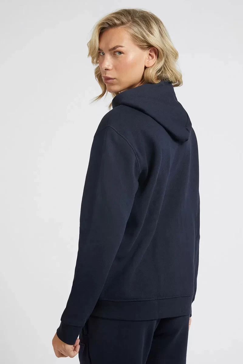 Guess Aldwın Zıp Hooded Sweatshırt Erkek Lacivert Ceket Z2YQ28K9V31-DPM