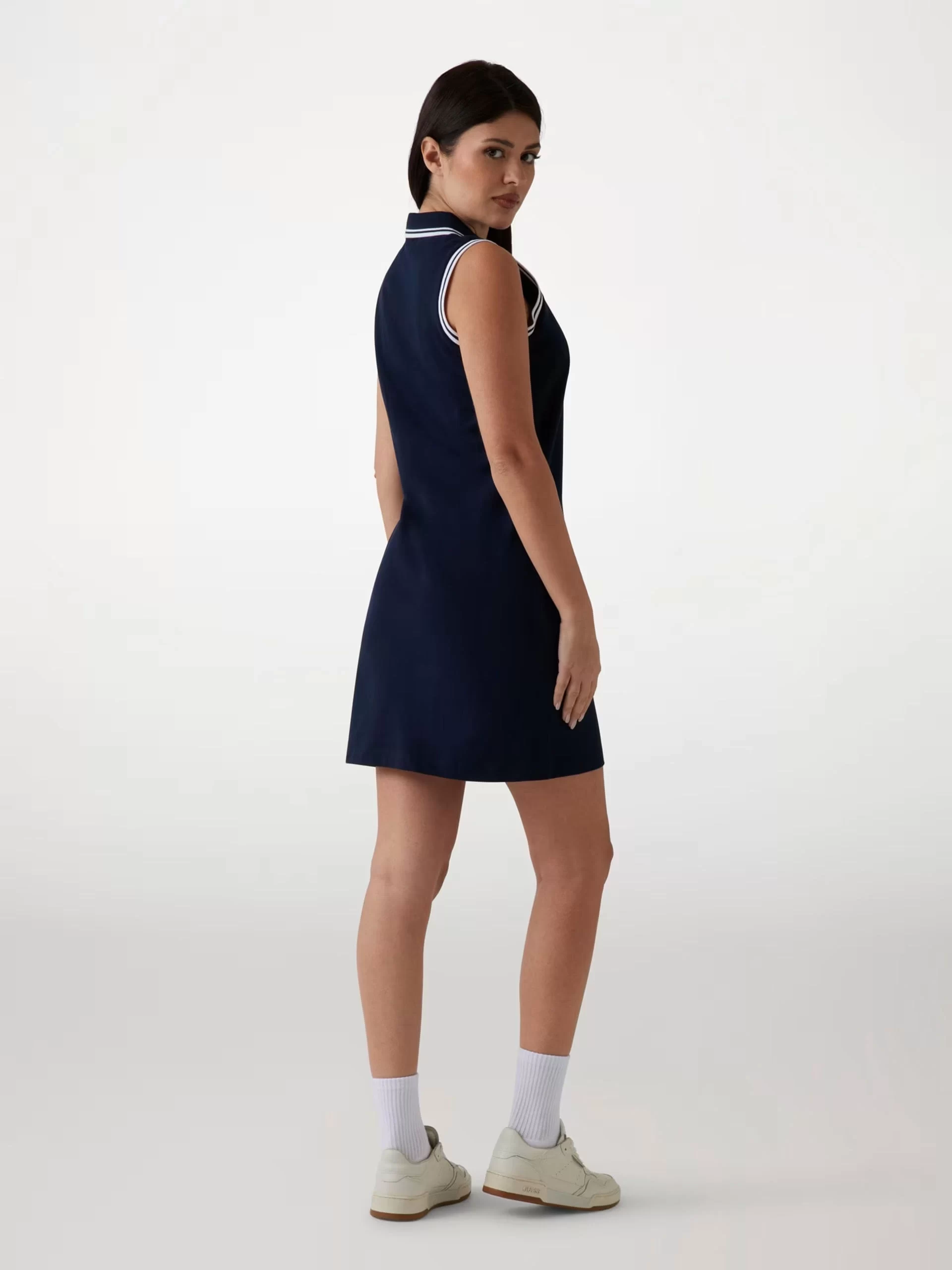 Guess Amaryllıs Short Dress Kadın Lacivert Elbise V5GK04KCOK1-A71W