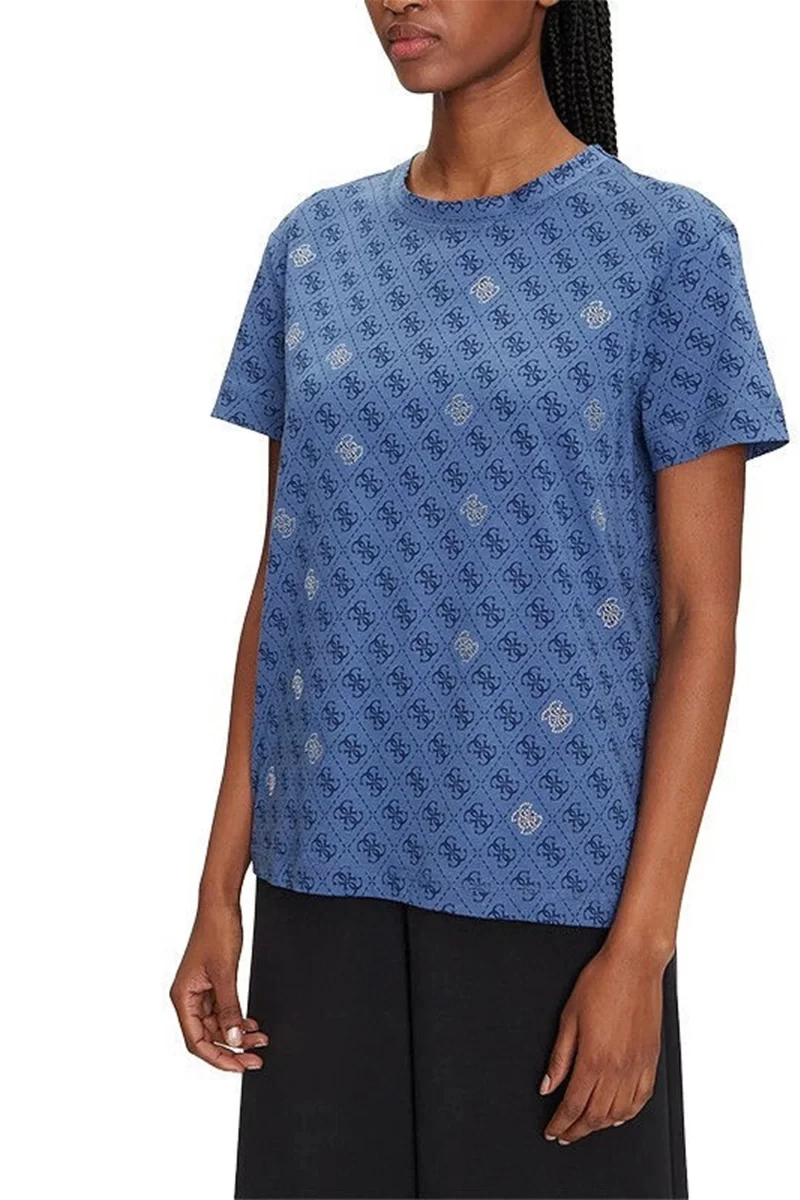 Guess Chrysanta Cn T-Shırt Kadın Lacivert T-Shirt V5GI16I3Z14-P7XA