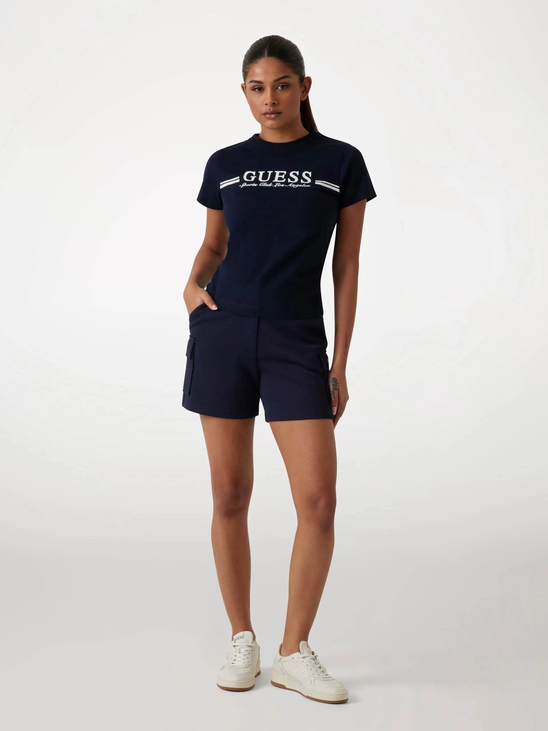 Guess Ss T-Shırt Kadın Lacivert T-Shirt V5GI03I3Z14-A71W