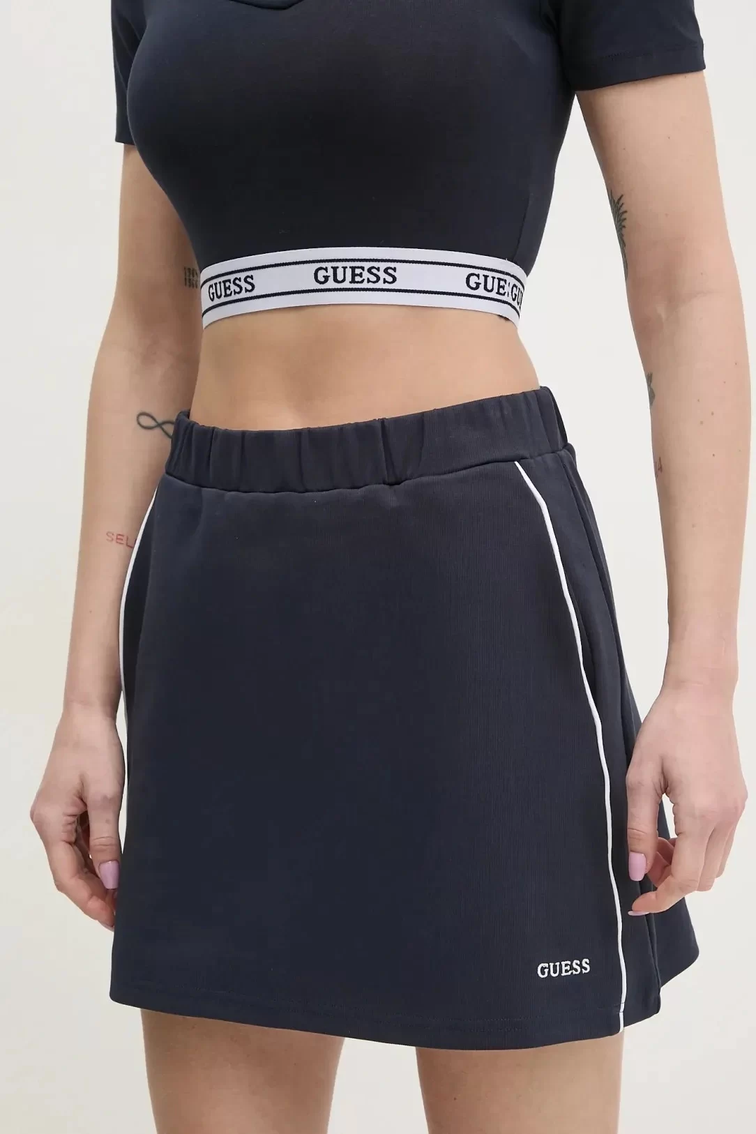 Guess Nıgella Skırt Kadın Lacivert Etek V5GD02KCS01-A71W