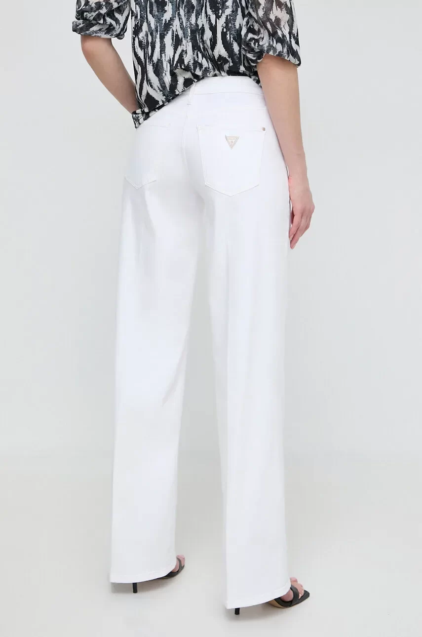 Guess Saılor Wıde Leg Kadın Beyaz Pantolon W5GA2JD5N71-CLPS