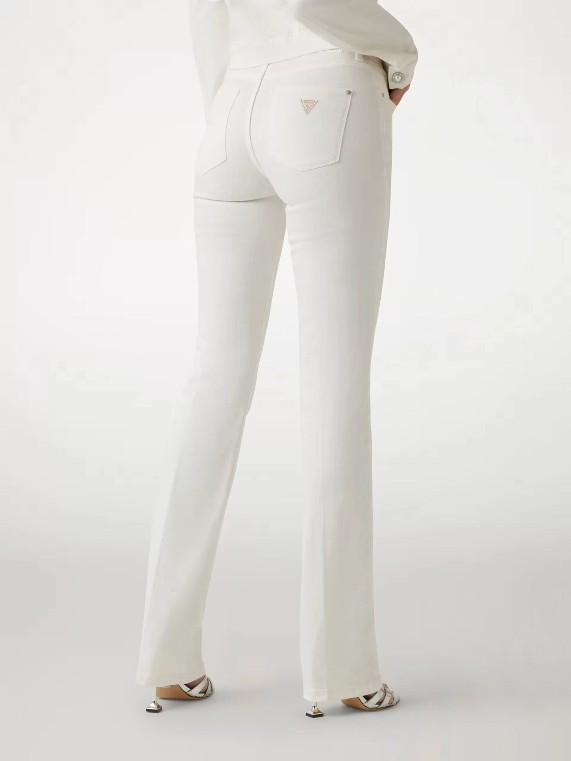 Guess Kadın Beyaz Sexy Straight Jean Pantolon