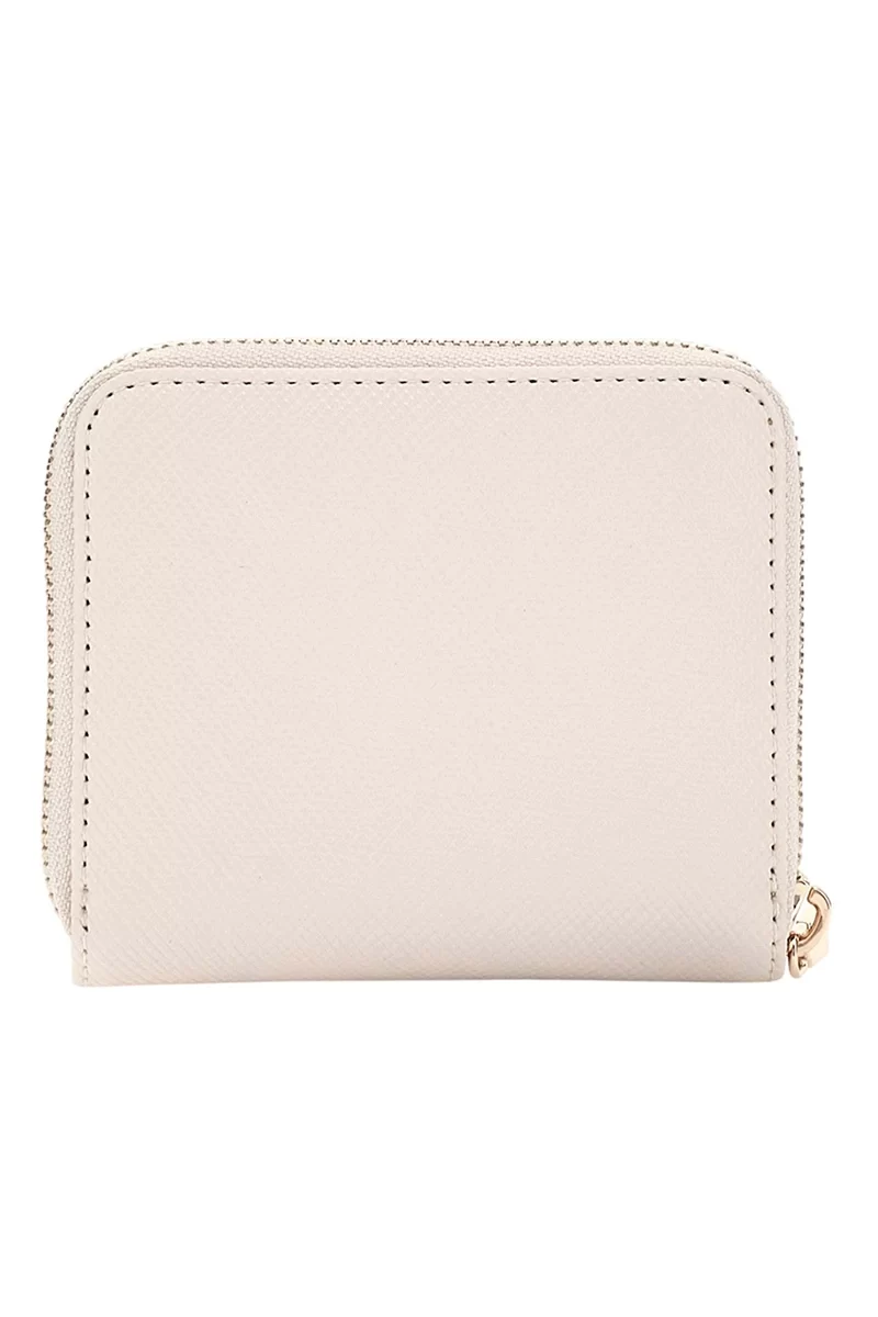 Guess Laurel Slg Small Zıp Around Kadın Ekru Cüzdan SWZG8500137-BON