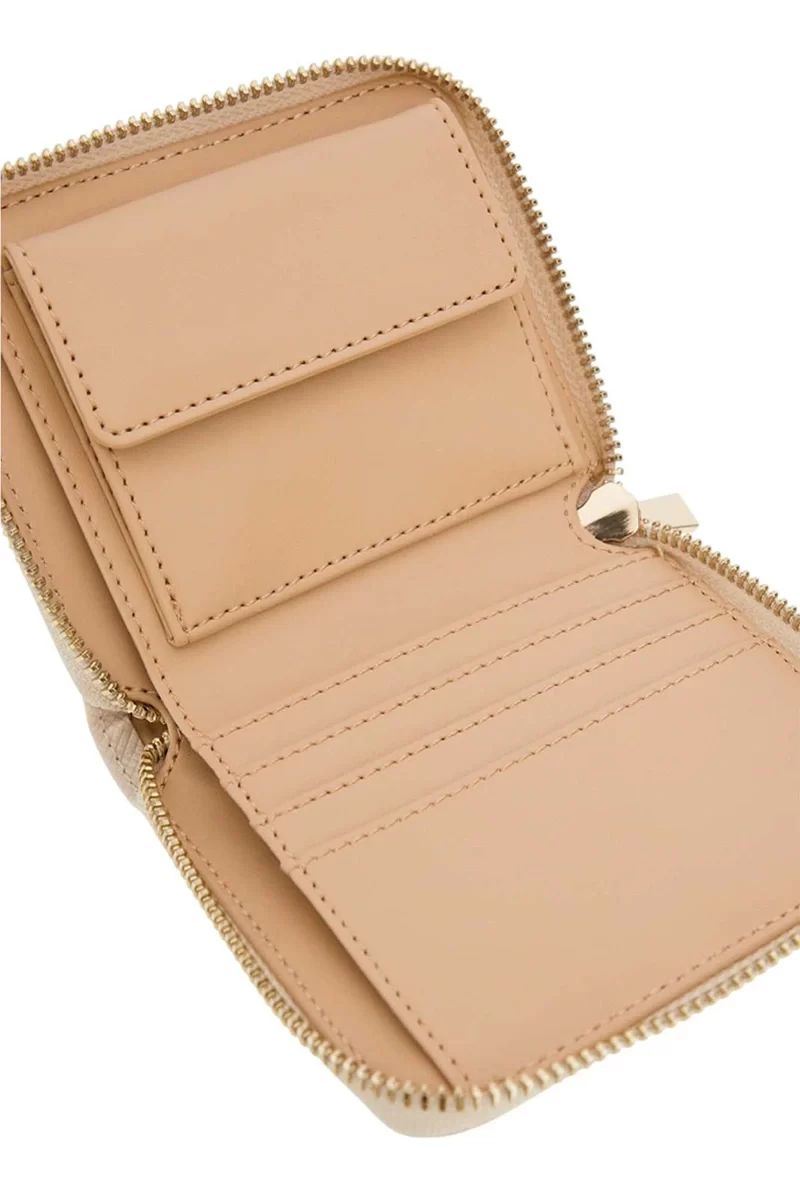 Guess Laurel Slg Small Zıp Around Kadın Ekru Cüzdan SWZG8500137-BON