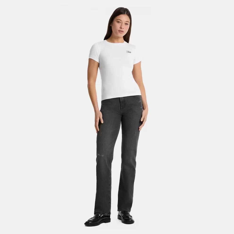 Guess jeans Gj Ss Cn Boxy Iconıc Tee Kadın Lila T-Shirt W4YI73K8HM0-G487