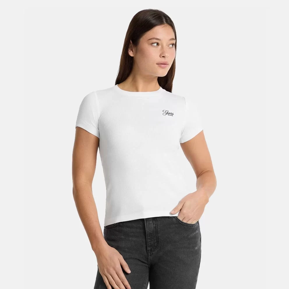 Guess jeans Gj Ss Cn Boxy Iconıc Tee Kadın Lila T-Shirt W4YI73K8HM0-G487