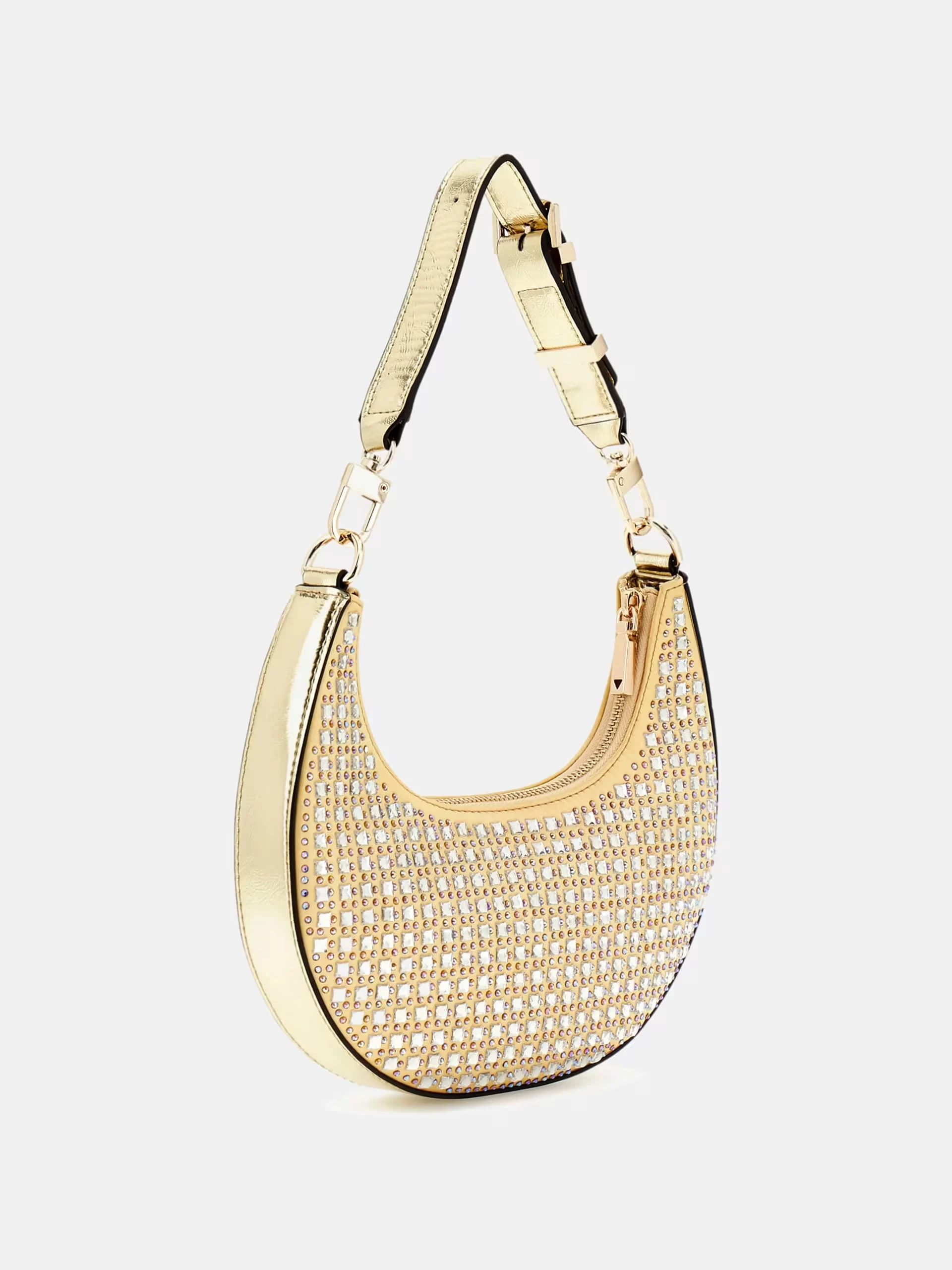 Guess Lua Small Hobo Kadın Sarı Omuz Çantası HWIG9205010-GOL
