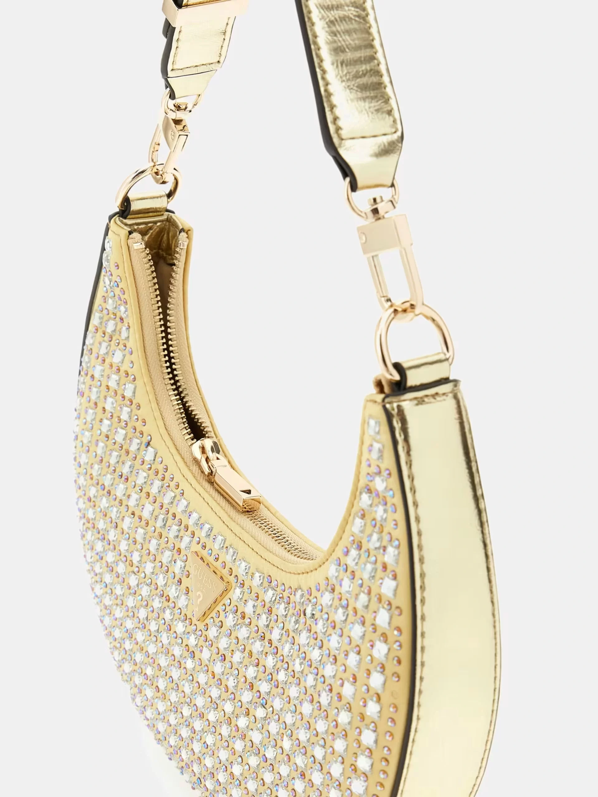Guess Lua Small Hobo Kadın Sarı Omuz Çantası HWIG9205010-GOL