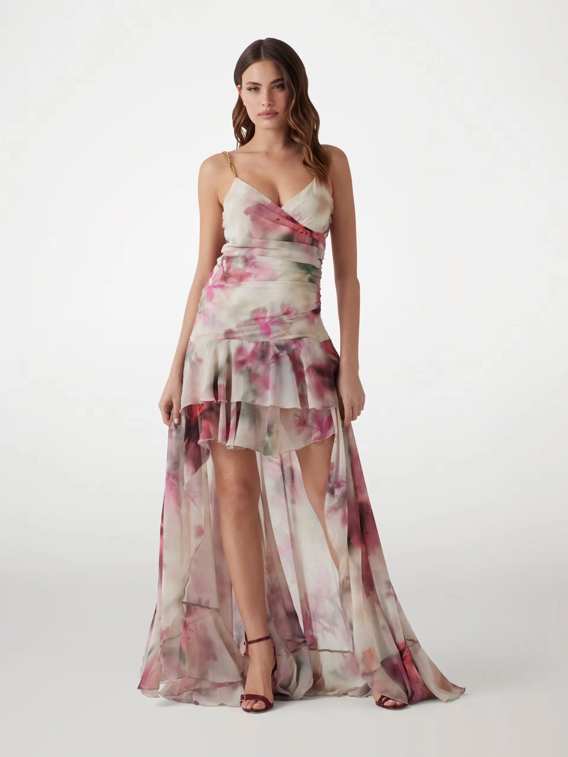 Guess Kendall Chaın Strap Dress Kadın Multicolor Elbise 5GGK317310A-P0JD