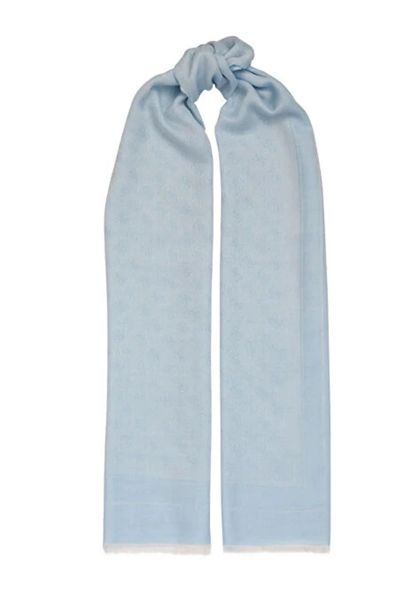 Guess Zamıra Scarf 4G Jaquard 80X180 Kadın Mavi Şal AW5277MOD03-SKY