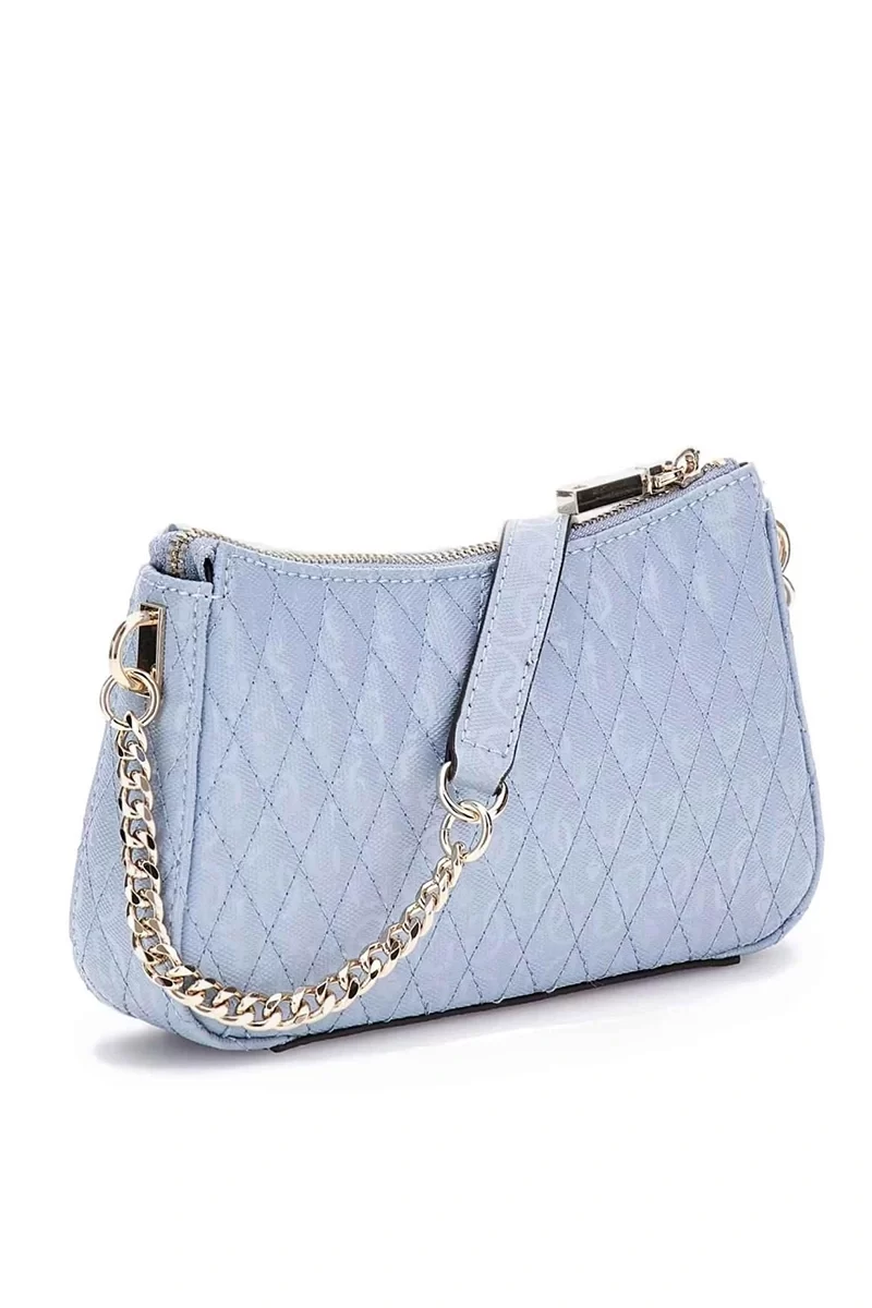 Guess Betula Top Zıp Shoulder Bag Kadın Mavi Omuz Çantası HWGG9626170-STU