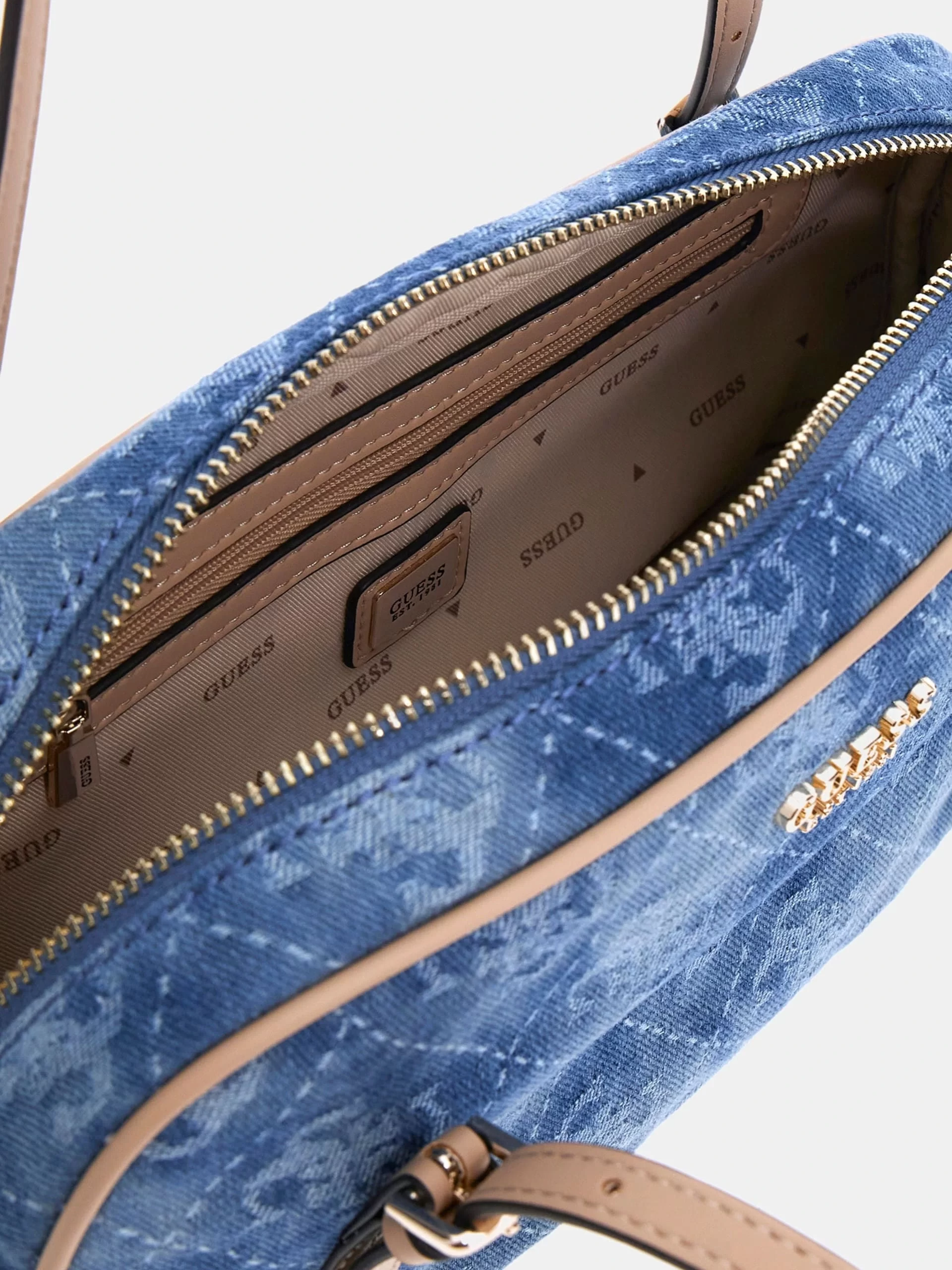 Guess Cerelıa Shoulder Satchel Kadın Mavi Omuz Çantası HWDG9645080-DLP