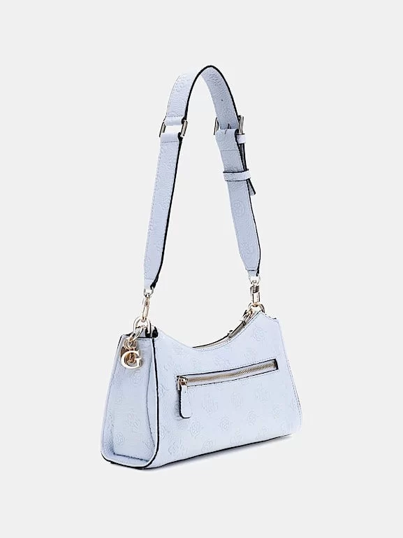 Guess Cresıdıa Top Zıp Shoulder Bag Kadın Mavi Omuz Çantası HWPG9349180-PWB