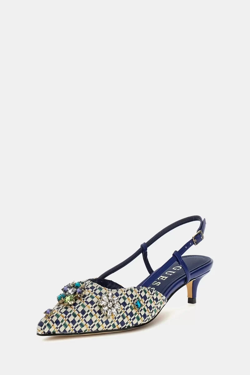 Guess Jesseny Kadın Mavi Topuklu Ayakkabı FLPJSNFAB03-BLUE