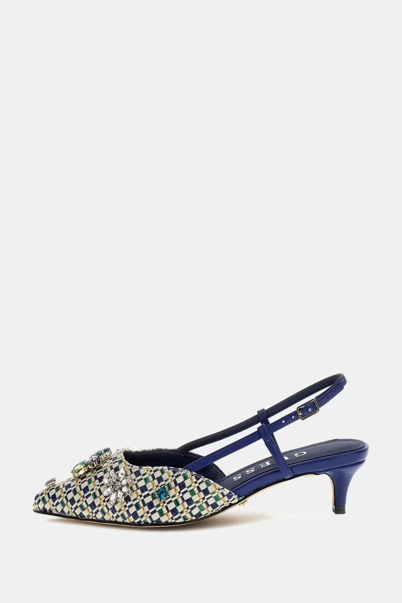 Guess Jesseny Kadın Mavi Topuklu Ayakkabı FLPJSNFAB03-BLUE