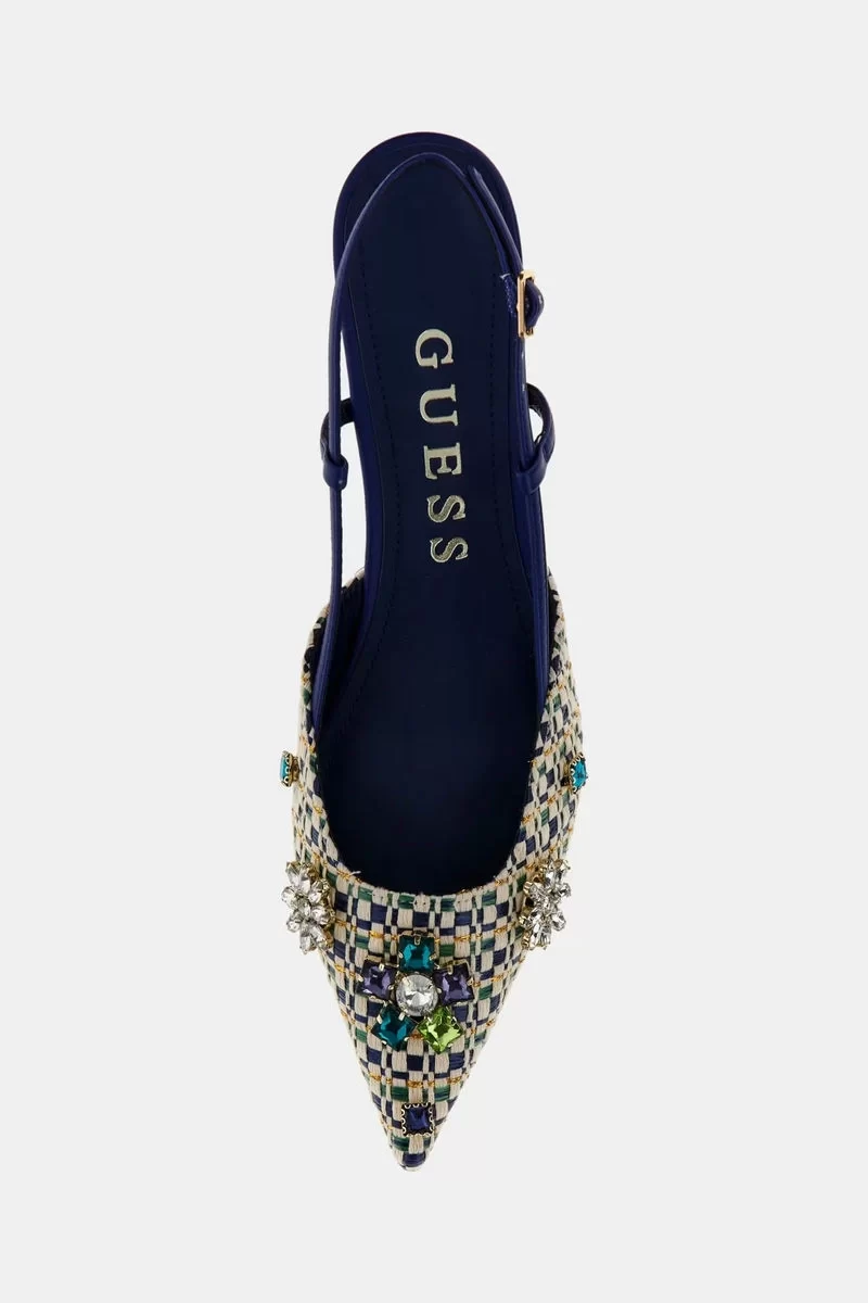 Guess Jesseny Kadın Mavi Topuklu Ayakkabı FLPJSNFAB03-BLUE