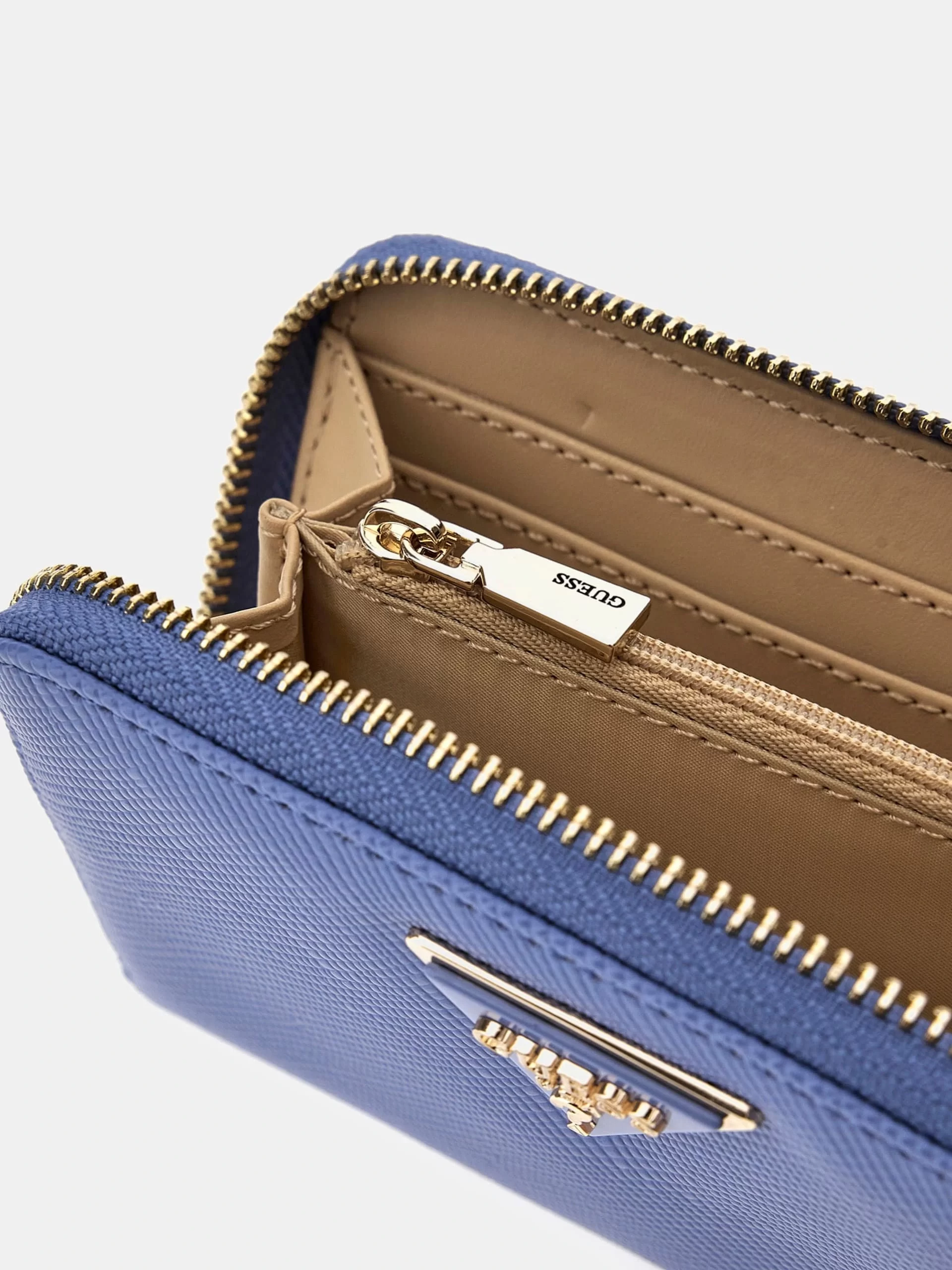 Guess Laurel Slg Medıum Zıp Around Kadın Mavi Cüzdan SWZG8500140-STU