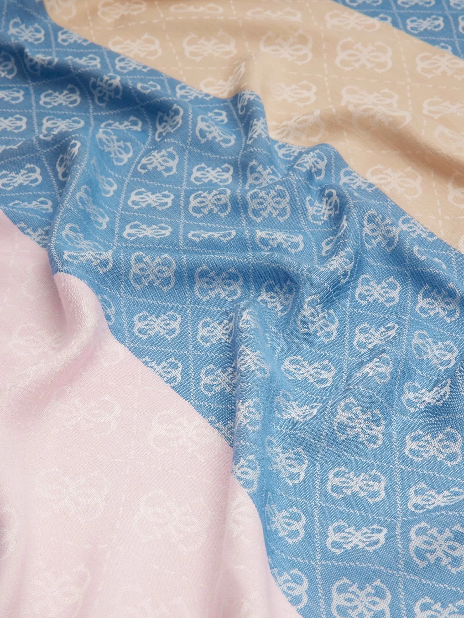 Guess Scarf 65X180 Kadın Mavi Şal AW5312VIS03-DMU