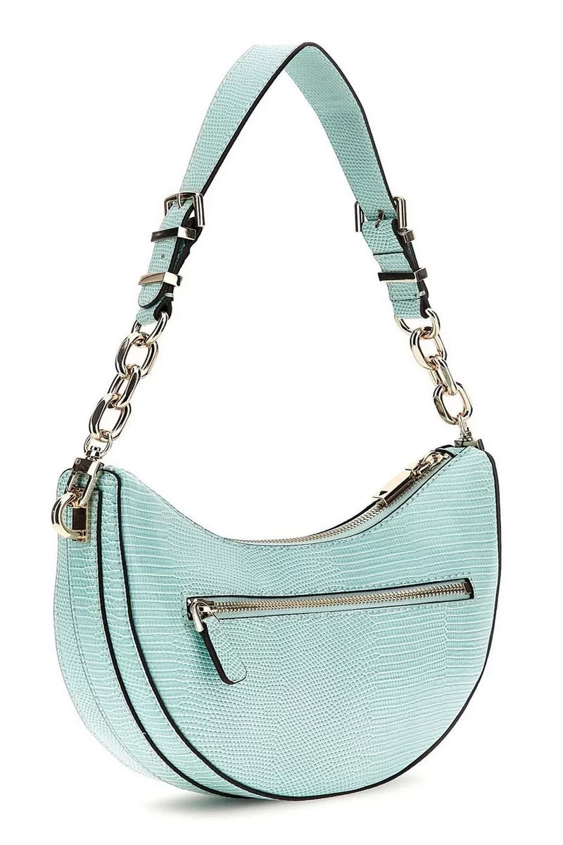 Guess Orlına Top Zıp Shoulder Bag Kadın Mavi Omuz Çantası HWKG9531180-AQR