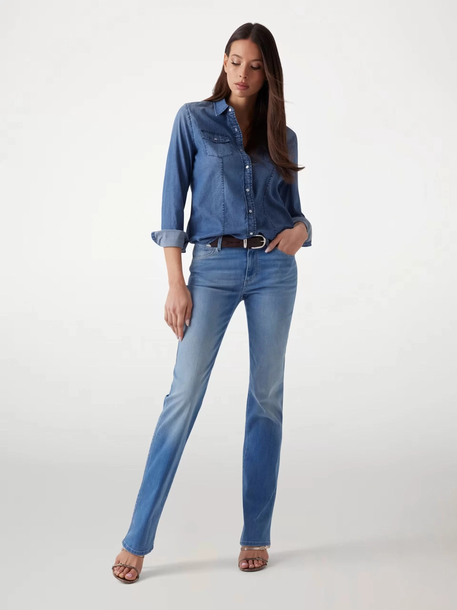 Guess Sexy Straıght Kadın Mavi Jeans W5GA15D5B42-EAMD