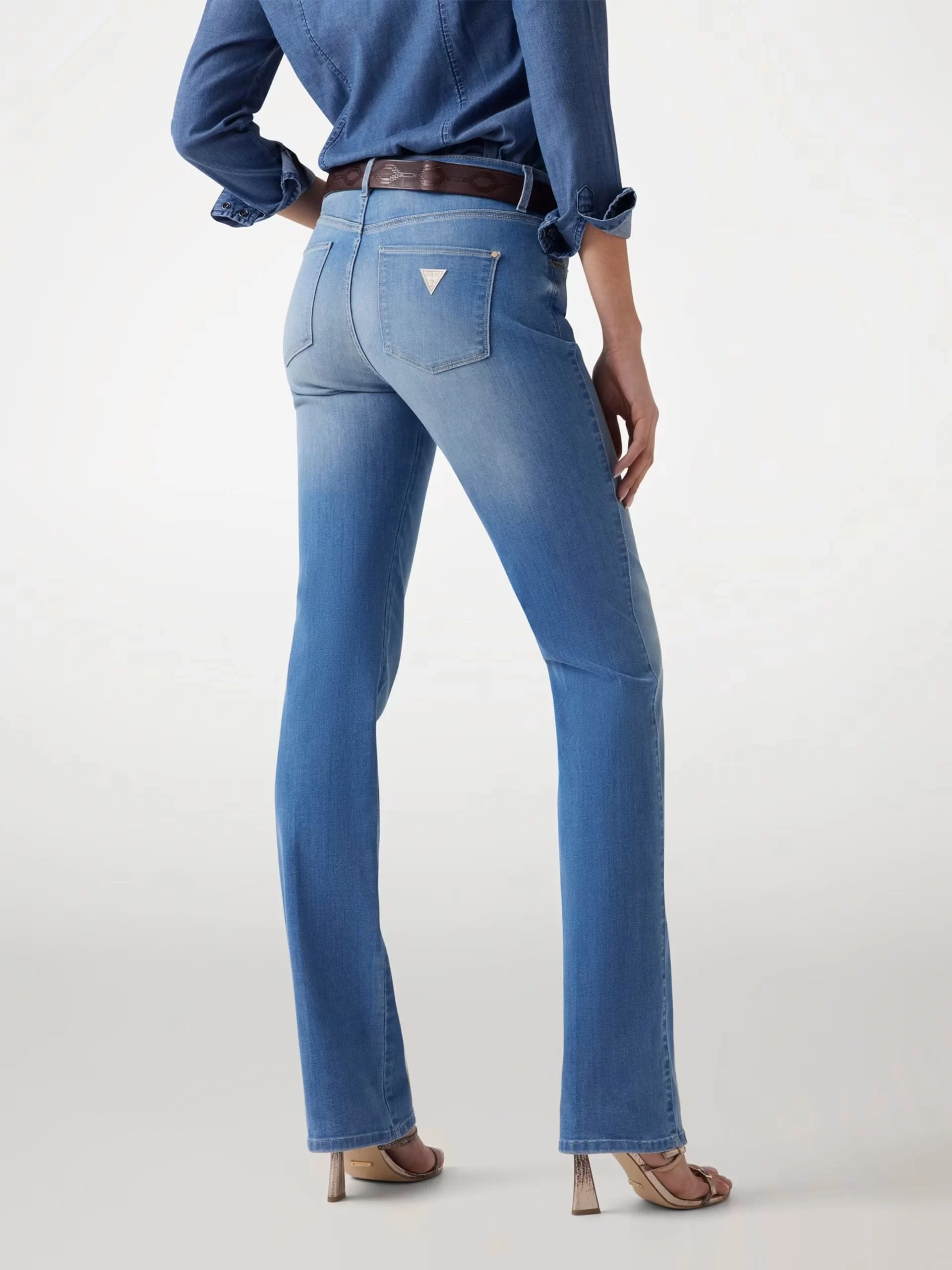 Guess Sexy Straıght Kadın Mavi Jeans W5GA15D5B42-EAMD