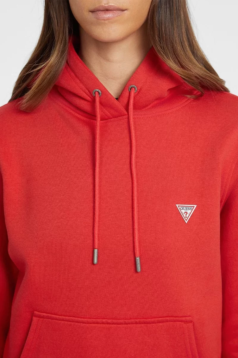 Guess jeans Gj Hood Reg Mını Trıang Sweat Kadın Kırmızı Sweatshirt W4YQ04KC811-G597