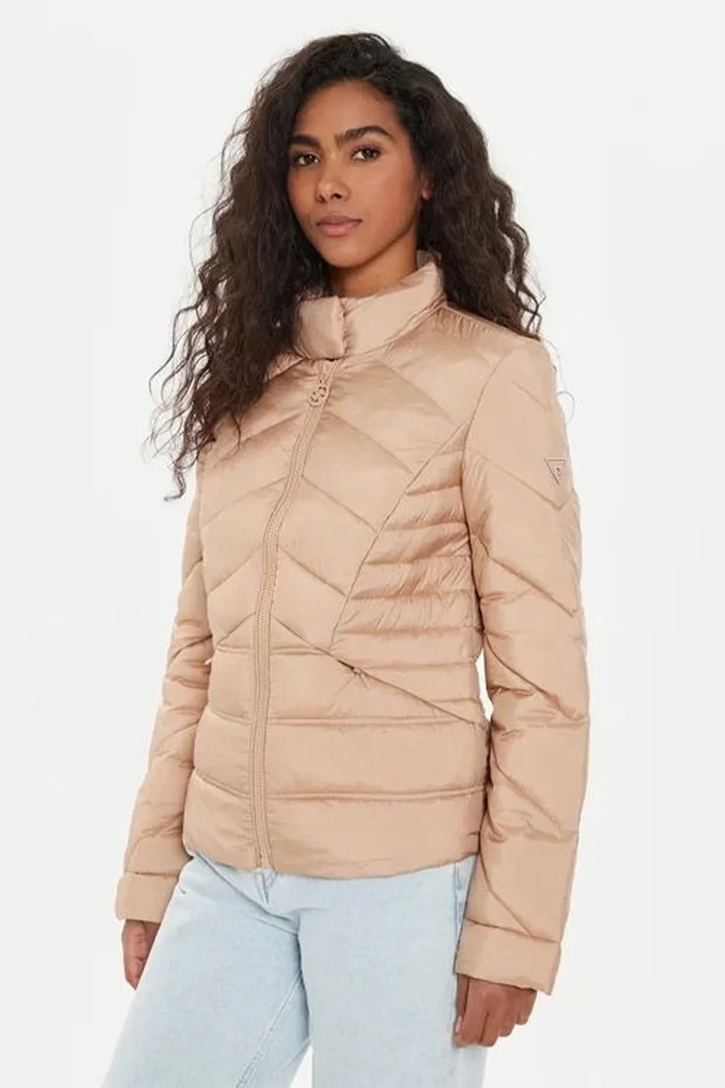 Guess Ls Julıane Puffer Kadın Krem Mont W4YL39WGAE2-F6AY