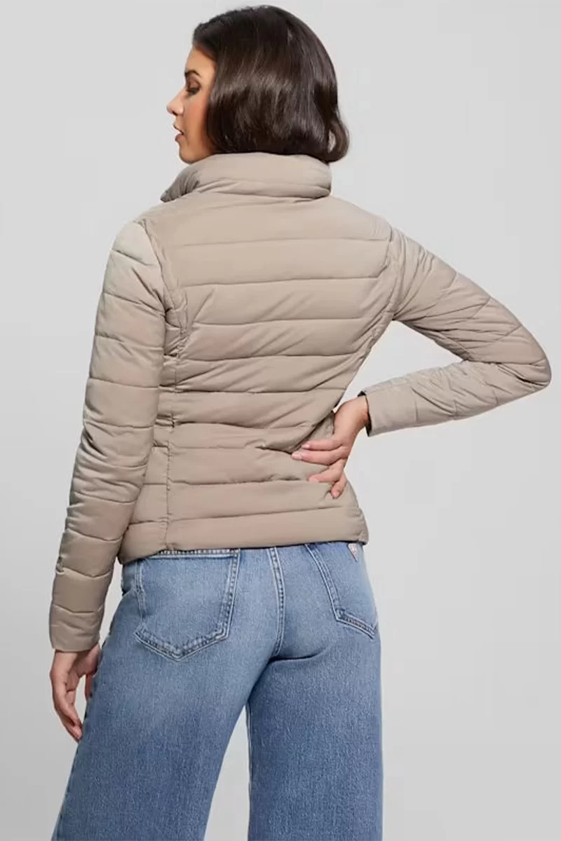 Guess Solıd Heavy Dıann Puffer Jacke Kadın Kahverengi Mont V4YL04WF3X0-WTDG