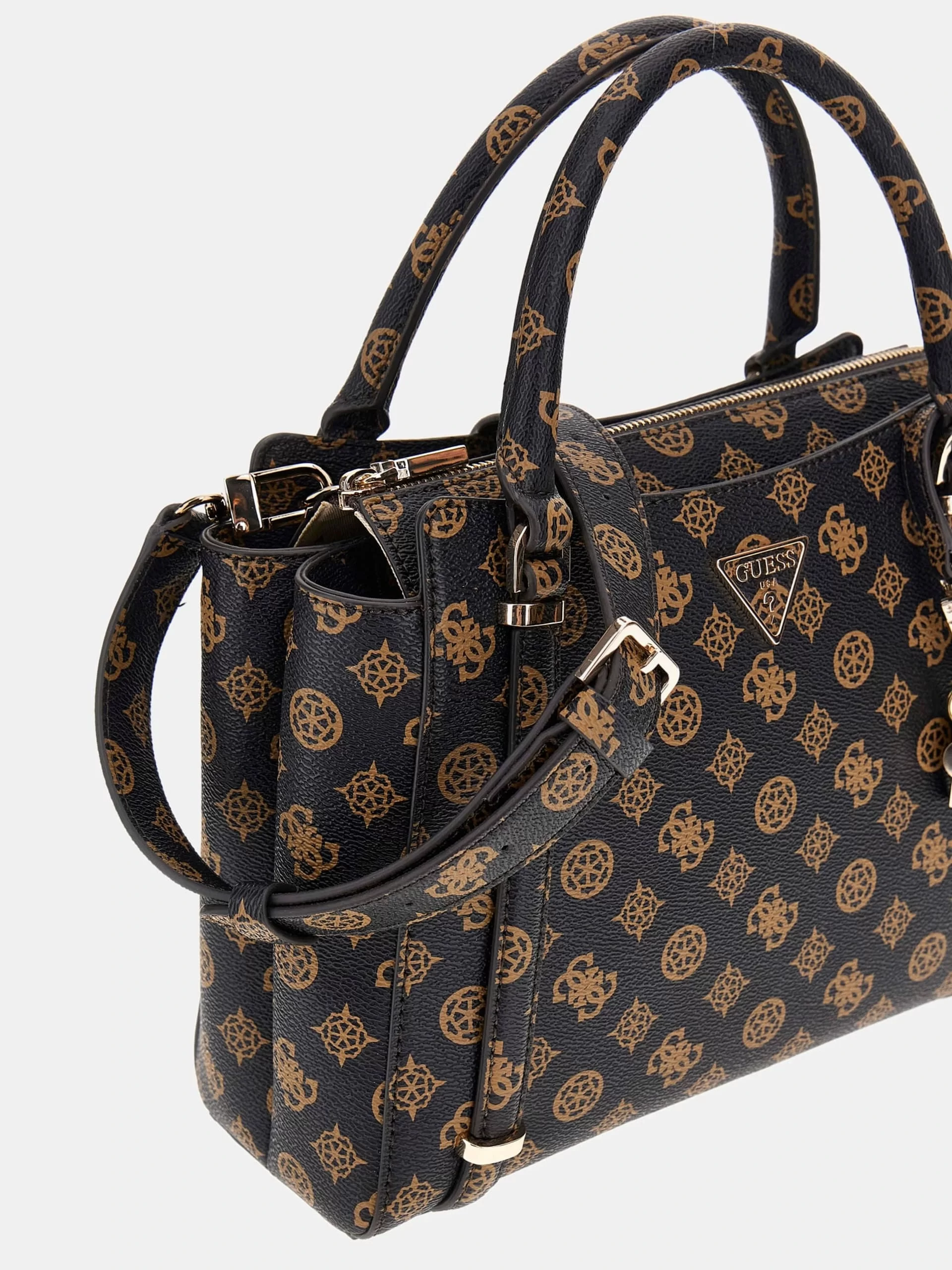 Guess Eco Erıca 2 Comp Satchel Kadın Kahverengi El Çantası HWEPG951006-MLO