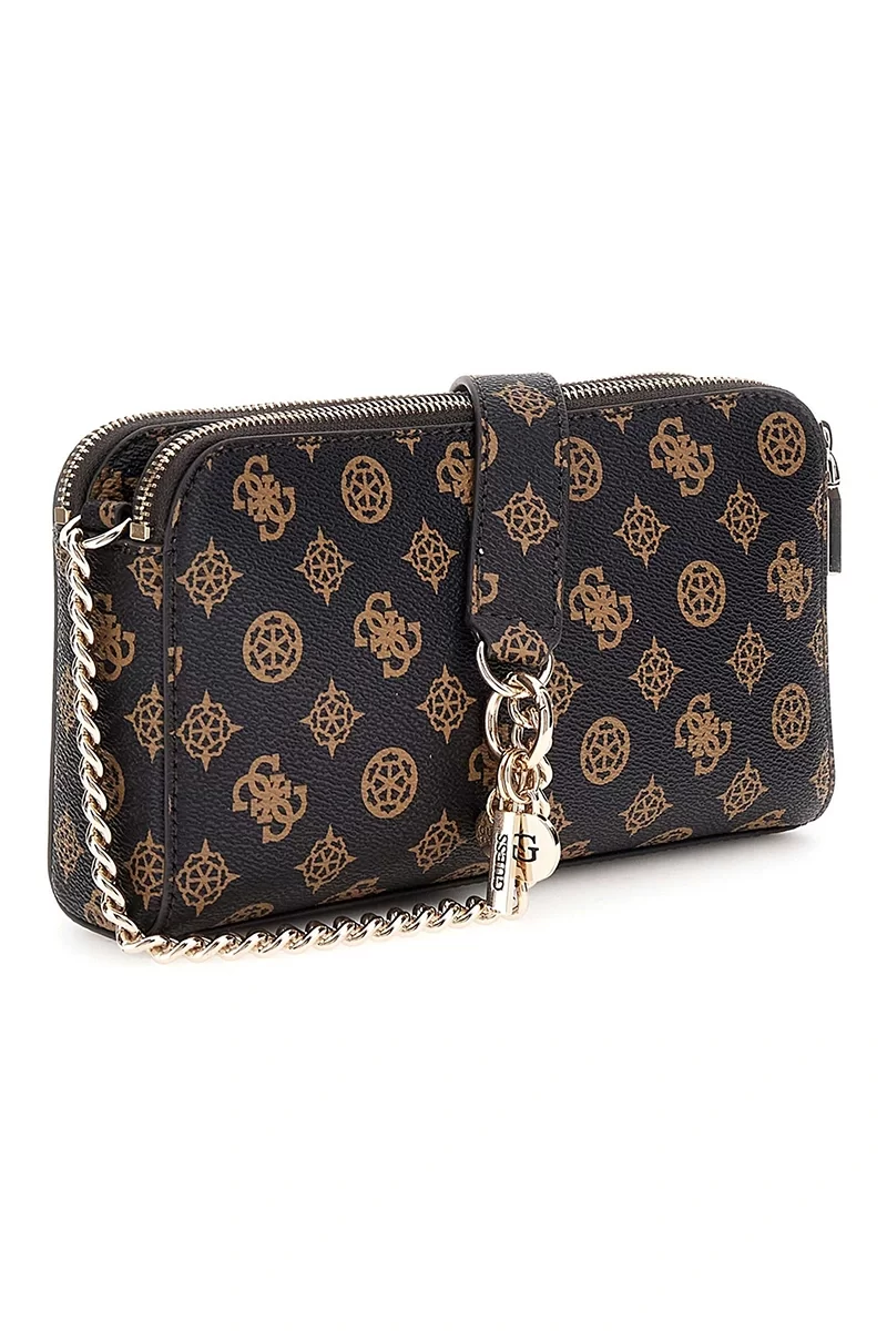 Guess Eco Erıca Status Crossbody Kadın Kahverengi Çapraz Çanta HWEPG951012-MLO
