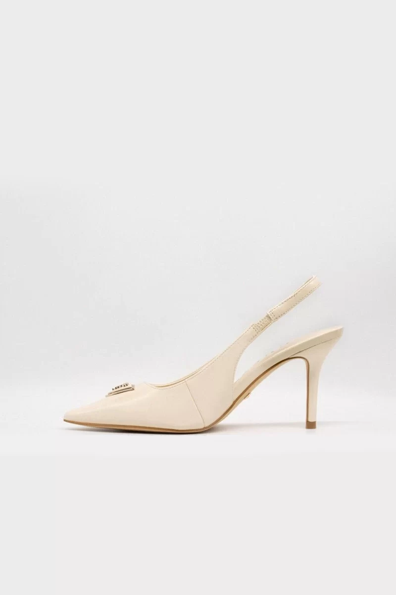 Guess Nassır Kadın Krem Topuklu Ayakkabı FLJNASPAF05-CREAM