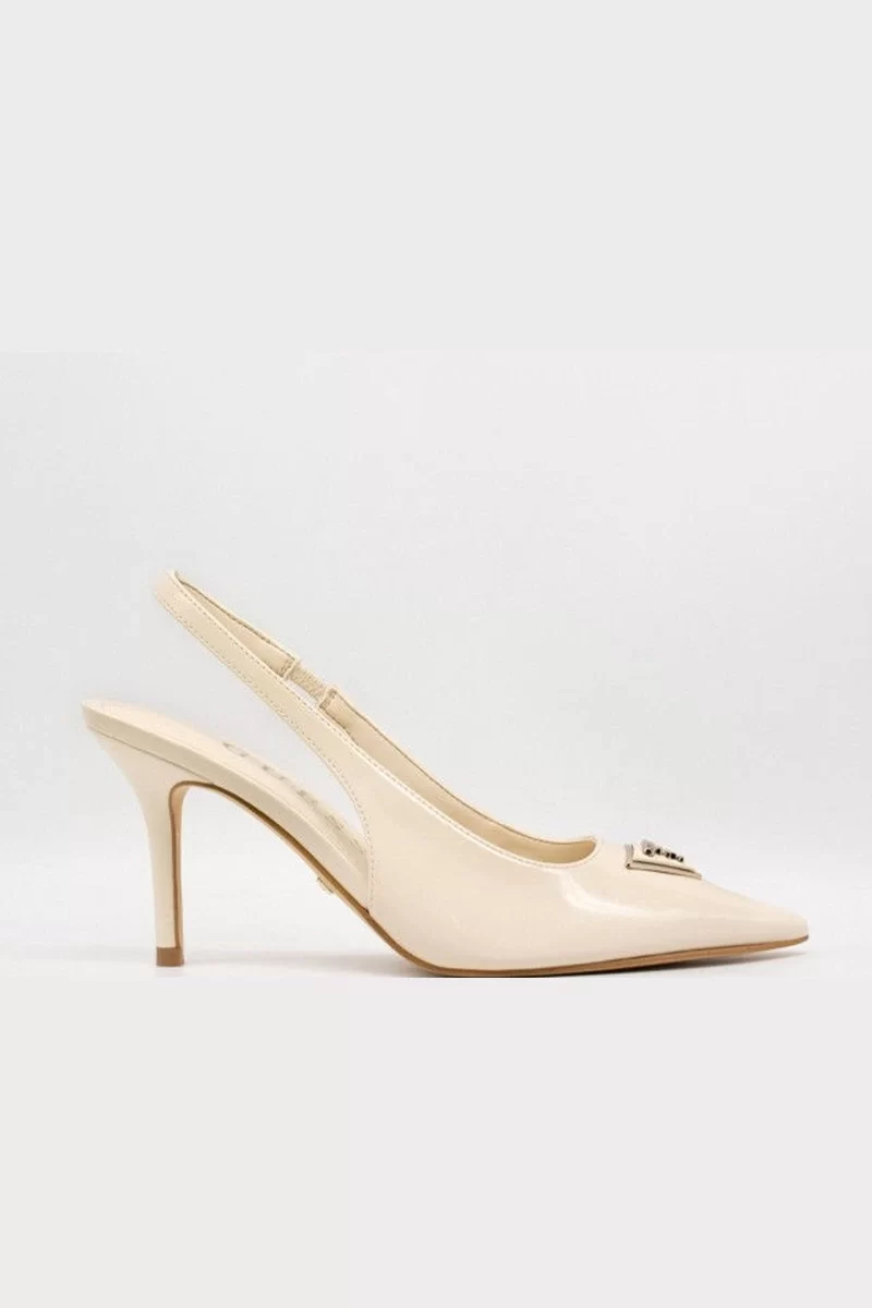 Guess Nassır Kadın Krem Topuklu Ayakkabı FLJNASPAF05-CREAM