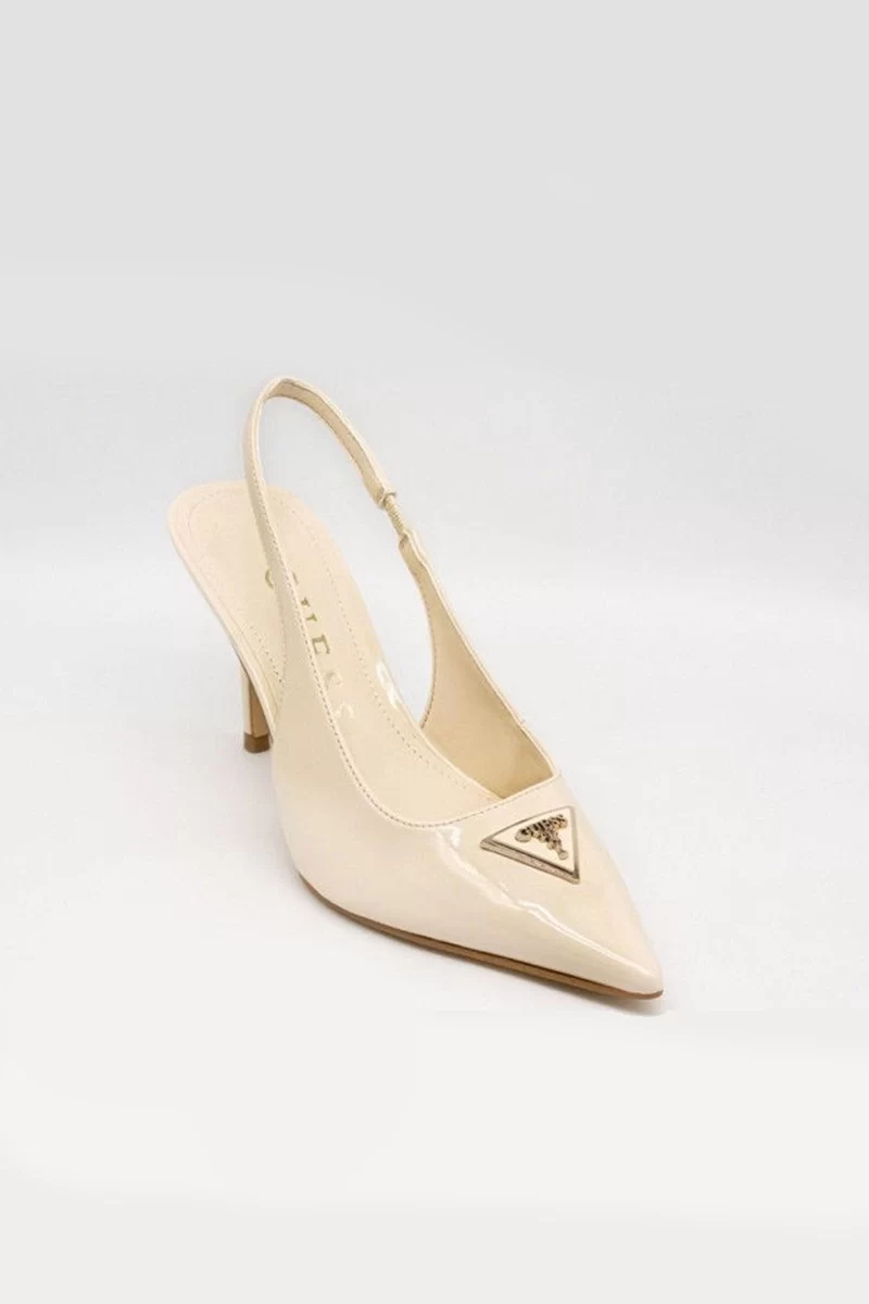 Guess Nassır Kadın Krem Topuklu Ayakkabı FLJNASPAF05-CREAM