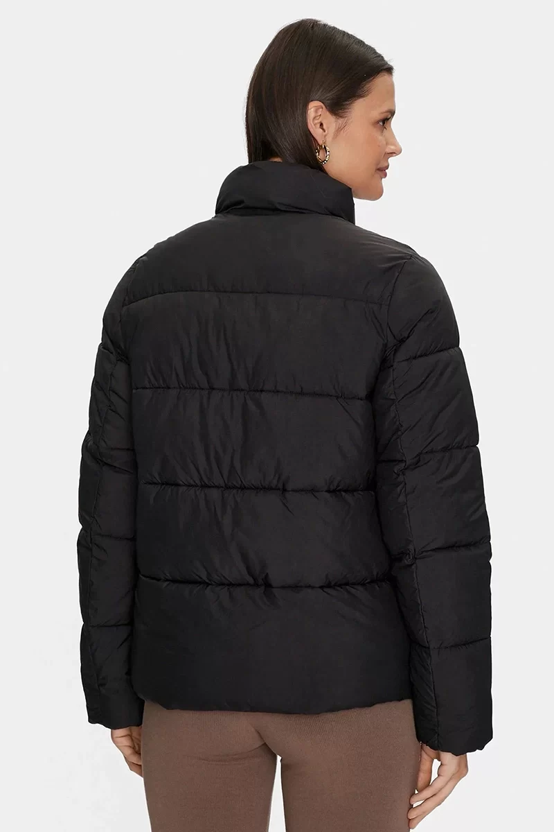 Guess New Claudıa Lıght Puffer Jacke Kadın Siyah Mont V4YL03WFUD0-JBLK