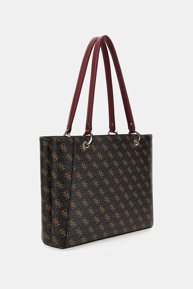 Guess Noelle Tote Kadın Kahverengi El Çantası HWQL7879250-BRO