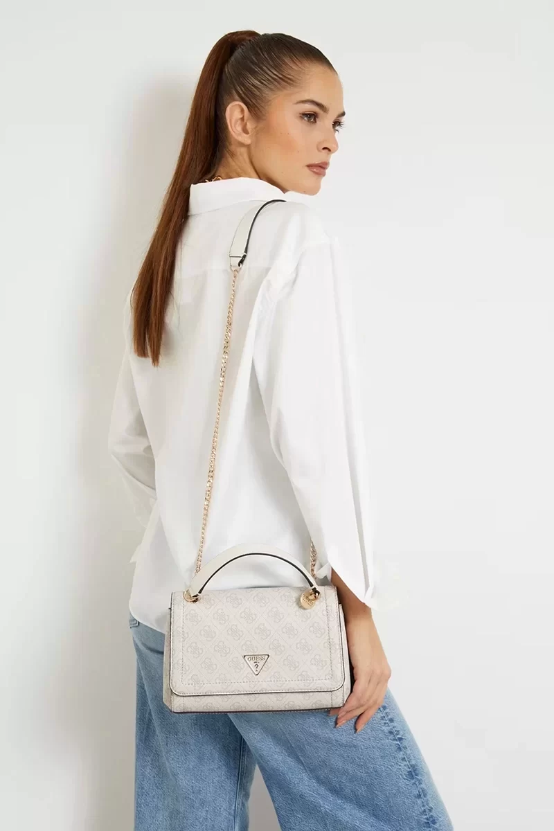 Guess Noelle Convertıble Xbody Flap Kadın Krem Çapraz Çanta HWBD7879210-DVL