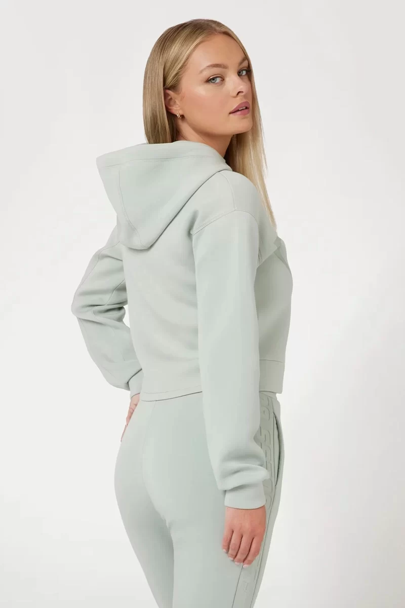 Guess New Alısa Hooded Sweatshırt Kadın Yeşil Sweatshirt V2YQ08K7UW2-G8ES
