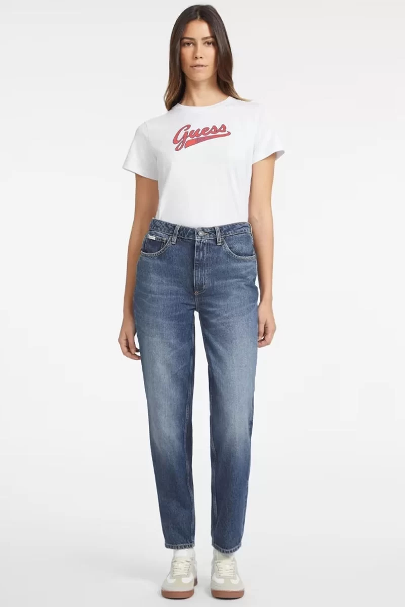Guess jeans Gj G06 Mom Kadın Mavi Jeans W4YA0DD5FC1-GJEW
